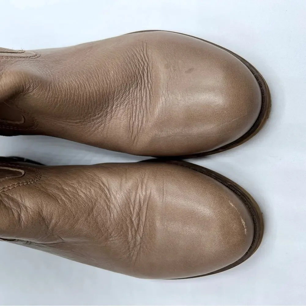 Franco Sarto | Tan Brown Hydie Over the Knee Tall Soft Leather Riding Boot 6.5